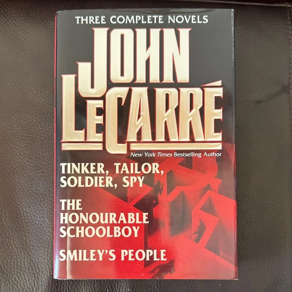 John LeCarre Spy Thriller Hardcover Book Contains Three Complete Novels